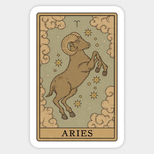 Aries Card Sticker by thiagocorrea